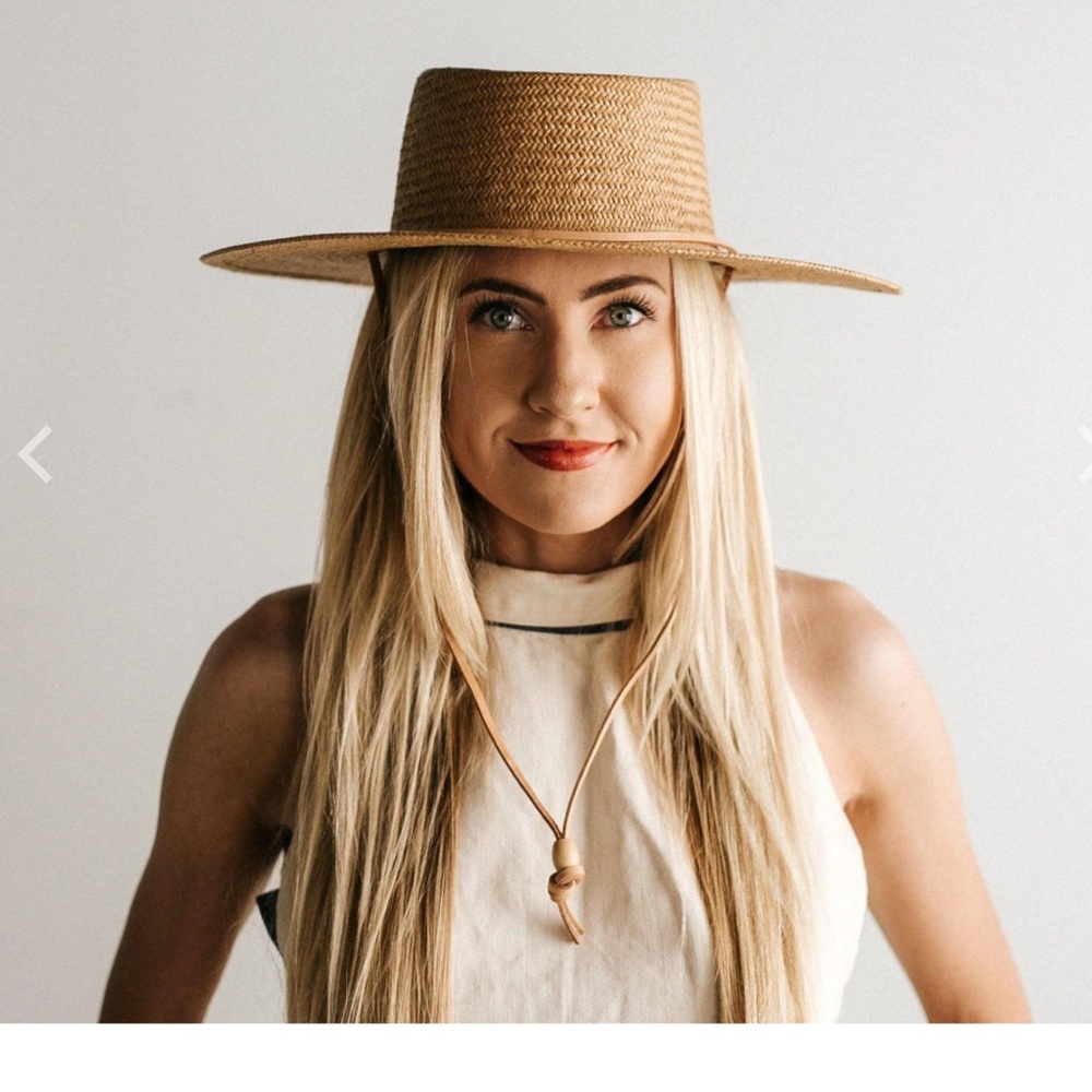 Gigi Pip Aiden straw pork pie hat